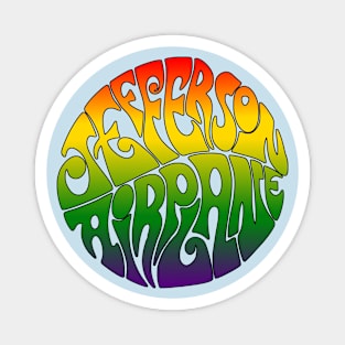 Jefferson Starship: Rainbow Logo Magnet